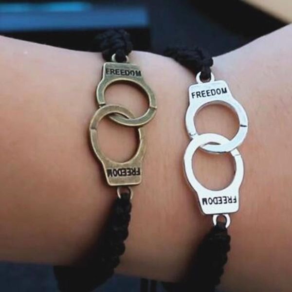 charm bracelets handmade braided rope chain bracelet zinc alloy handcuff om adjustable men's jewelry, Golden;silver
charm bracelets handmade braided rope chain bracelet zinc alloy handcuff om adjustable men's jewelry, Golden;silver