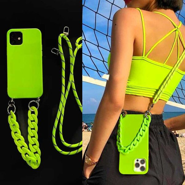 cell phone pouches 12 pro case neon green glossy chain strap fluorescent lanyard silicone for 11 max xr x xs 8 plus 7 se 2021
cell phone pouches 12 pro case neon green glossy chain strap fluorescent lanyard silicone for 11 max xr x xs 8 plus 7 se 2021