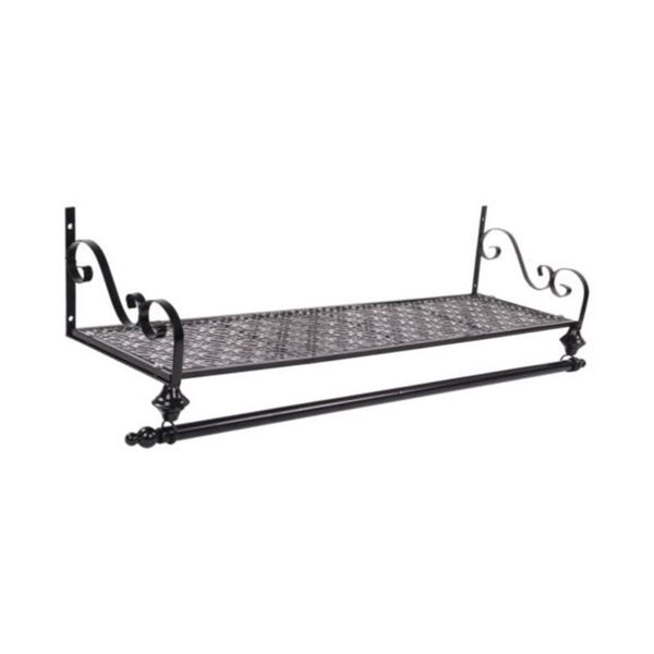 european vintage iron art wall hanging storage rack clothes (black) other home decor
european vintage iron art wall hanging storage rack clothes (black) other home decor