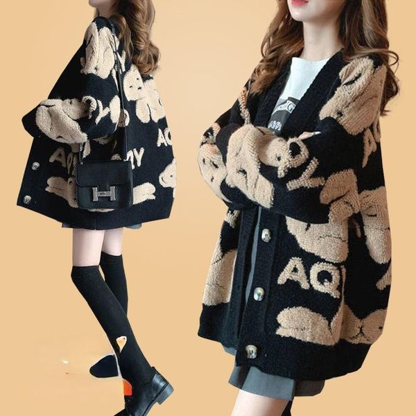 women's knits & tees early spring and autumn plus size fat mm fashion jacket ins winter sweater outer wear knit, White
women's knits & tees early spring and autumn plus size fat mm fashion jacket ins winter sweater outer wear knit, White