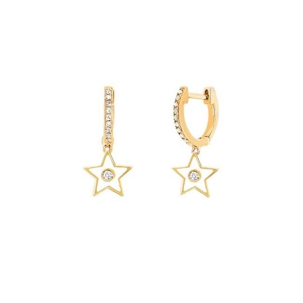hoop & huggie original brand 925 sterling silver handmade cz stone enamel star dangle earring, Golden;silver
hoop & huggie original brand 925 sterling silver handmade cz stone enamel star dangle earring, Golden;silver