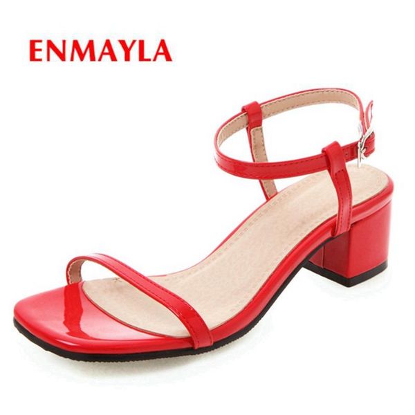 sandals woman summer patent leather basic office & career womans shoes solid size 34-43 ly1996, Black
sandals woman summer patent leather basic office & career womans shoes solid size 34-43 ly1996, Black