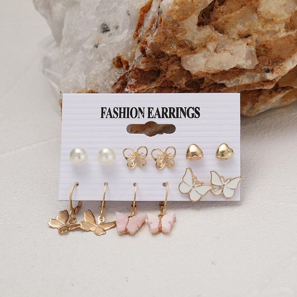 earrings & necklace 6pcs/set of creative simple pink crystal acrylic butterfly for women girls set jewelry wholesale sales, Silver
earrings & necklace 6pcs/set of creative simple pink crystal acrylic butterfly for women girls set jewelry wholesale sales, Silver