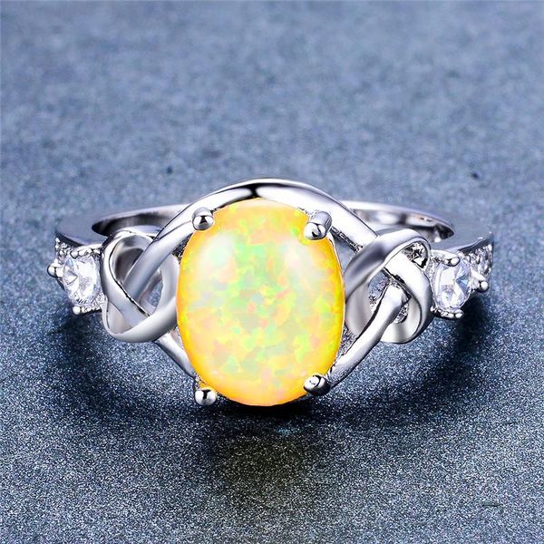 wedding rings cute female yellow green fire opal ring vintage silver color for women promise love oval engagement, Slivery;golden
wedding rings cute female yellow green fire opal ring vintage silver color for women promise love oval engagement, Slivery;golden