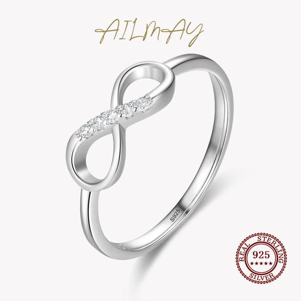 cluster rings ailmay 100% 925 sterling silver fashionc infinity love fine cubic zirconia ring for women romantic wedding jewelry, Golden;silver
cluster rings ailmay 100% 925 sterling silver fashionc infinity love fine cubic zirconia ring for women romantic wedding jewelry, Golden;silver