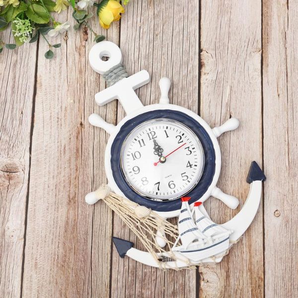 creative wall clock boat anchor mediterranean style hanging ship ornament for home (a style) clocks
creative wall clock boat anchor mediterranean style hanging ship ornament for home (a style) clocks