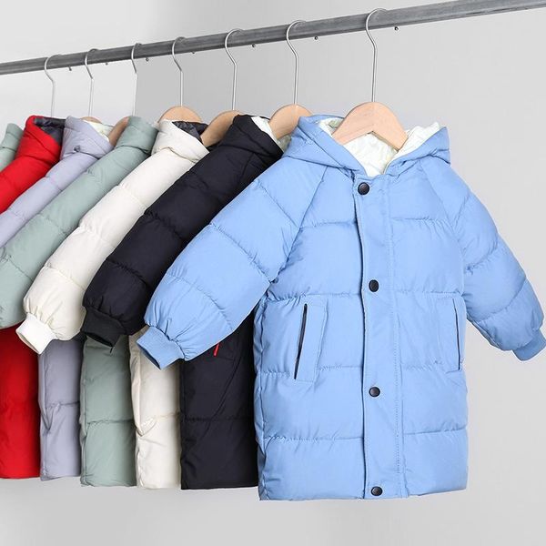 down coat mid-length cotton jackets for boys and girls over-knee cotton-padded babies, Blue;gray
down coat mid-length cotton jackets for boys and girls over-knee cotton-padded babies, Blue;gray