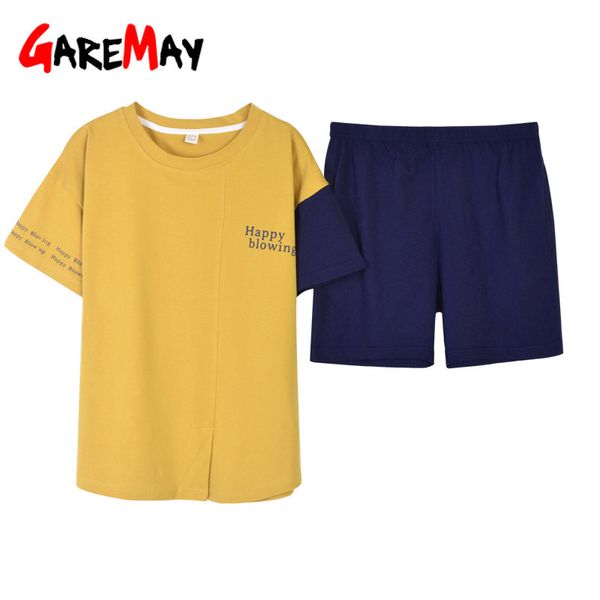 pajamas with cotton shorts sleeve sleepwear casual set of for women korean women's home suits female 210428, Black;red
pajamas with cotton shorts sleeve sleepwear casual set of for women korean women's home suits female 210428, Black;red