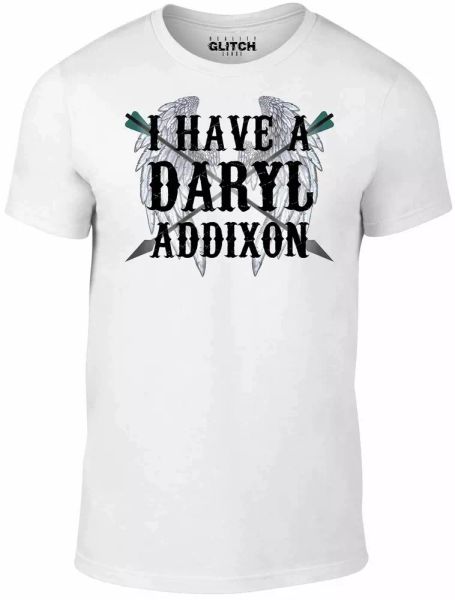 i have a daryl addixon men's t-shirt - dead walking rick hbo tv film inspired, White;black
i have a daryl addixon men's t-shirt - dead walking rick hbo tv film inspired, White;black