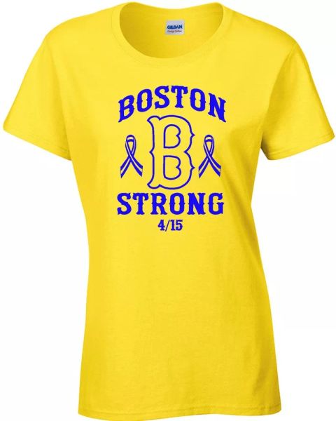 boston b strong marathon 4/15/13 ladies tee shirt 10% of sales boston cares424, White;black
boston b strong marathon 4/15/13 ladies tee shirt 10% of sales boston cares424, White;black