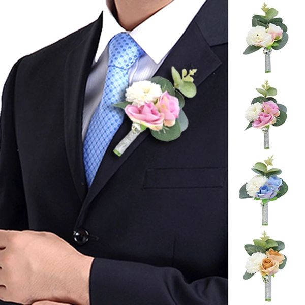 romantic suit bouquet brooch groom groomsmen boutonniere rose carnation flowers wedding prom corsage silk flowers corsage brooch, Gray
romantic suit bouquet brooch groom groomsmen boutonniere rose carnation flowers wedding prom corsage silk flowers corsage brooch, Gray