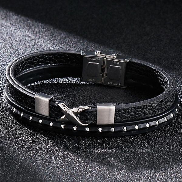 tennis men's handmade braided mutilayer bracelet cross stainless steel rivet cowhide material wristband punk rock homme amrband jewelry, Golden;silver
tennis men's handmade braided mutilayer bracelet cross stainless steel rivet cowhide material wristband punk rock homme amrband jewelry, Golden;silver