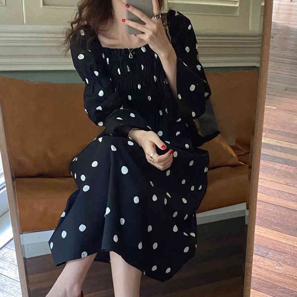 casual dresses 2021 femme polka dots square collar loose sweet straight chic ol long streetwear vestidos 1f72, Black;gray
casual dresses 2021 femme polka dots square collar loose sweet straight chic ol long streetwear vestidos 1f72, Black;gray
