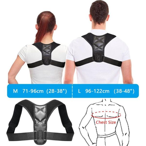 piece back support belt posture corrector corset orthopedic brace shoulder correct m-l size, Black;blue
piece back support belt posture corrector corset orthopedic brace shoulder correct m-l size, Black;blue