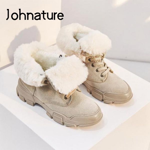 boots johnature 2021 winter snow genuine leather lace-up round toe women shoes flat with handmade ankle platform, Black
boots johnature 2021 winter snow genuine leather lace-up round toe women shoes flat with handmade ankle platform, Black
