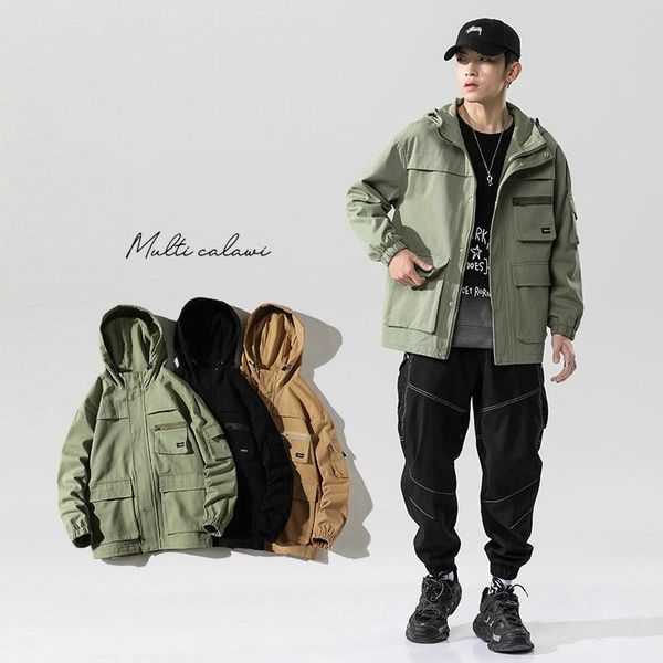 men's jackets jaqueta masculina spring and autumn 2021 trend loose bomber jacket hooded korean youth outdoor windbreaker overalls, Black;brown
men's jackets jaqueta masculina spring and autumn 2021 trend loose bomber jacket hooded korean youth outdoor windbreaker overalls, Black;brown
