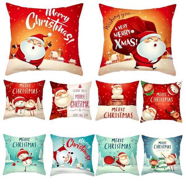 pillow case merry christmas santa claus snowman pattern square pillowcase for sofa car waist throw cushion cover home decoration
pillow case merry christmas santa claus snowman pattern square pillowcase for sofa car waist throw cushion cover home decoration