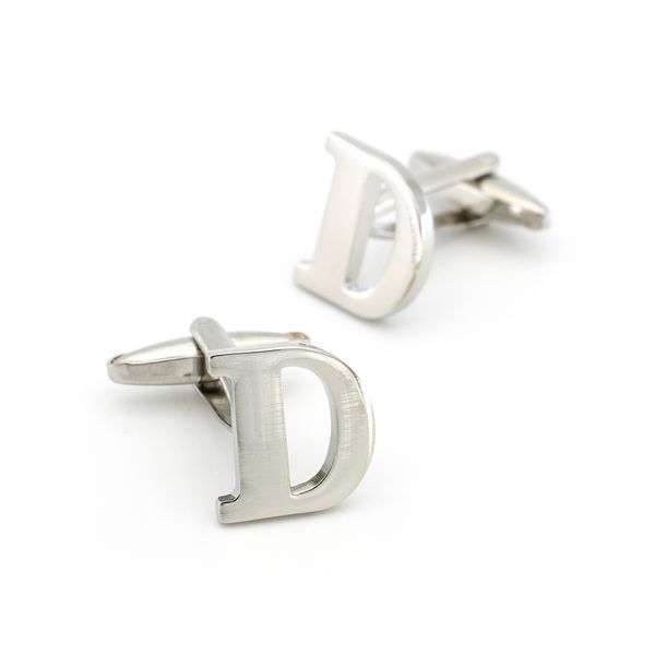 26 english letters design fashion cufflinks quality brass material silver color cuff links wholesale & retail
26 english letters design fashion cufflinks quality brass material silver color cuff links wholesale & retail