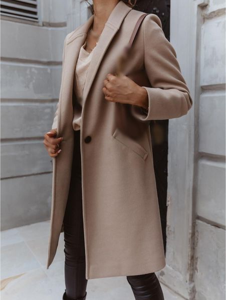 women's wool & blends autumn and winter three-quarter sleee vintage long coat women 2021 elegant -neck button lapel pocket woolen, Black
women's wool & blends autumn and winter three-quarter sleee vintage long coat women 2021 elegant -neck button lapel pocket woolen, Black