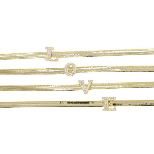 chokers 4mm herringbone chain 26 initial alphabet charm name letter necklace for women gold color, Golden;silver
chokers 4mm herringbone chain 26 initial alphabet charm name letter necklace for women gold color, Golden;silver