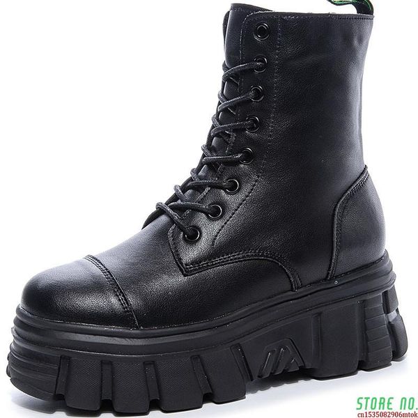 boots genuine leather women platform autumn black motorcycle waterproof thick heel shoes
boots genuine leather women platform autumn black motorcycle waterproof thick heel shoes