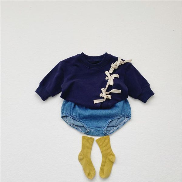 spring korean baby girl treasure bow split irregular sweater denim shorts two-piece suit clothes clothing sets, White
spring korean baby girl treasure bow split irregular sweater denim shorts two-piece suit clothes clothing sets, White