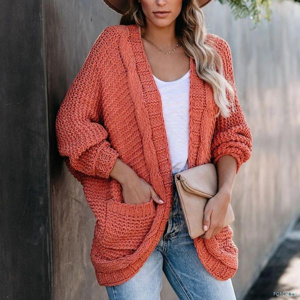 women's knits & tees knitted cardigan winter oversize bat sleeve pockets coat female casual loose vintage solid color twist long cardig, White
women's knits & tees knitted cardigan winter oversize bat sleeve pockets coat female casual loose vintage solid color twist long cardig, White