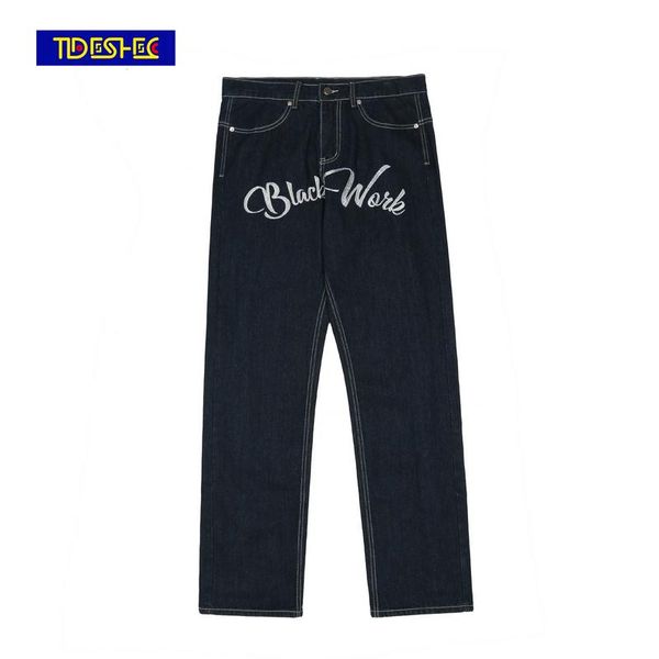 men's jeans denim pants 2021 men streetwear embroidered letter designer harajuku joggers trousers mens autumn, Blue
men's jeans denim pants 2021 men streetwear embroidered letter designer harajuku joggers trousers mens autumn, Blue