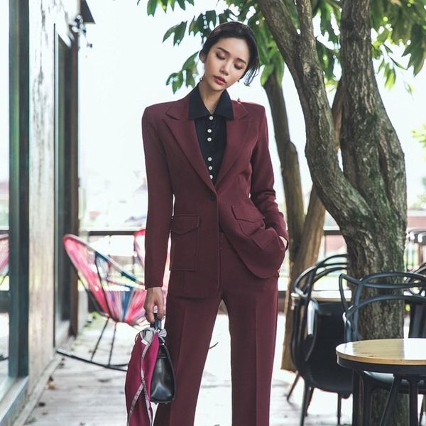 women's suits & blazers autumn office women slim pant ladies one button pockets blazer pencil pants work business female 2 pieces set, White;black
women's suits & blazers autumn office women slim pant ladies one button pockets blazer pencil pants work business female 2 pieces set, White;black