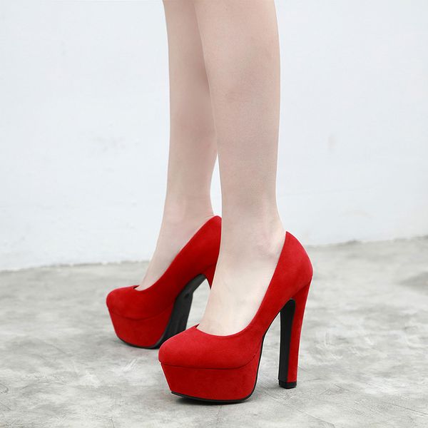 summer 2021 ladies high heels women pumps platform wedding dress shoes woman round toe suede pumps 14cm thick high heels, Black
summer 2021 ladies high heels women pumps platform wedding dress shoes woman round toe suede pumps 14cm thick high heels, Black