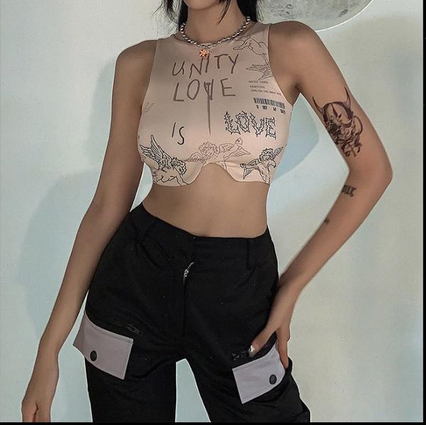 summer irregular short vest women tank girls fashion slim fit cropped print sleeveless skinny tanks crop, White
summer irregular short vest women tank girls fashion slim fit cropped print sleeveless skinny tanks crop, White