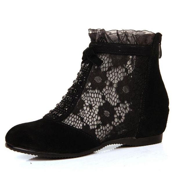 boots short women's air net increased naked summer single hollow zapatos de mujer, Black
boots short women's air net increased naked summer single hollow zapatos de mujer, Black