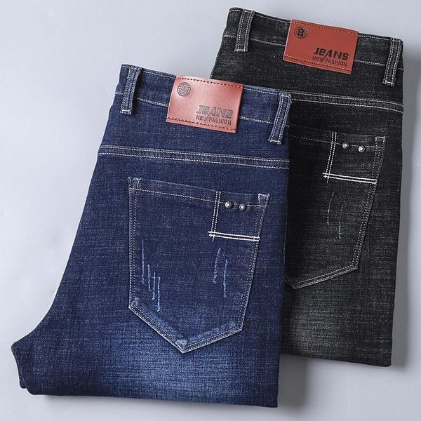 men's jeans 2021 slim stretch fashion solid color classic style denim trousers male brand size 28-38, Blue
men's jeans 2021 slim stretch fashion solid color classic style denim trousers male brand size 28-38, Blue