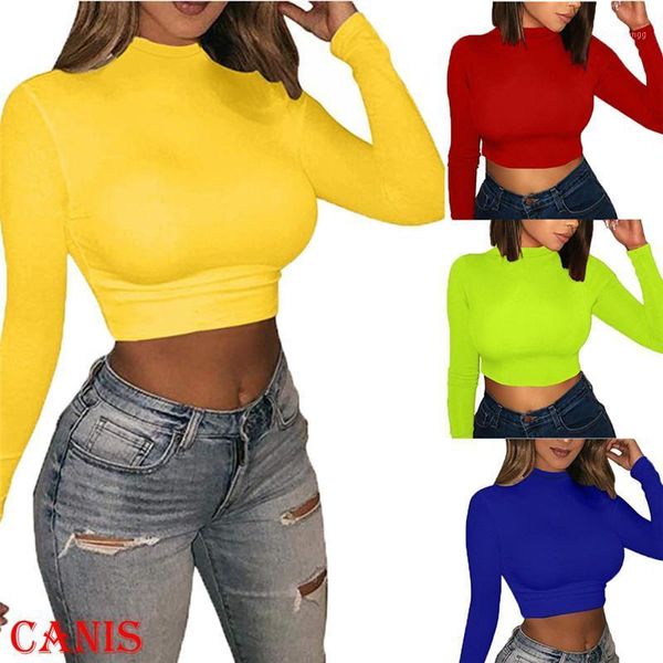 fashion women solid color winter long sleeve turtleneck shirt blouses outwear bodycon slim short casual blouse women's & shirts, White
fashion women solid color winter long sleeve turtleneck shirt blouses outwear bodycon slim short casual blouse women's & shirts, White