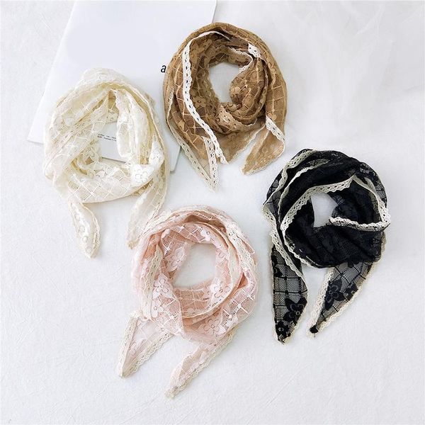 scarves summer lady lace tassel triangle scarf sheer neckerchief women bandage floral shawl female black white, Blue;gray
scarves summer lady lace tassel triangle scarf sheer neckerchief women bandage floral shawl female black white, Blue;gray