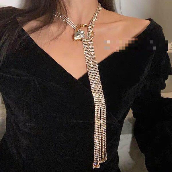lady luxury multi rows glass statement necklace for women bridal wedding jewelry gold silver shiny long chains
lady luxury multi rows glass statement necklace for women bridal wedding jewelry gold silver shiny long chains