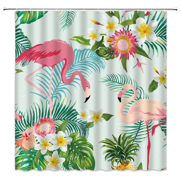 flamingo shower curtain tropical jungle palm trees animals birds green leaves flowers,70x70 inch polyester fabric bathroom
flamingo shower curtain tropical jungle palm trees animals birds green leaves flowers,70x70 inch polyester fabric bathroom