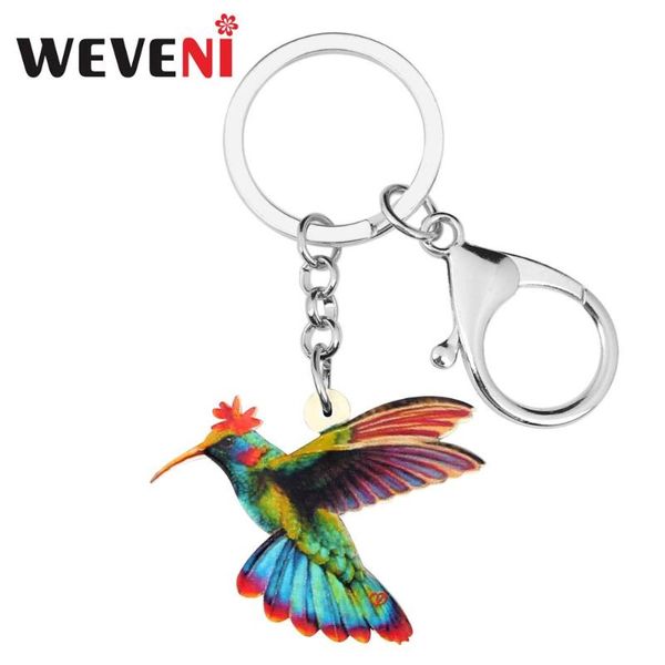 keychains weveni acrylic colorful flying hummingbird keychain key rings fashion pet design jewelry for women girls teens charms lots gift, Silver
keychains weveni acrylic colorful flying hummingbird keychain key rings fashion pet design jewelry for women girls teens charms lots gift, Silver