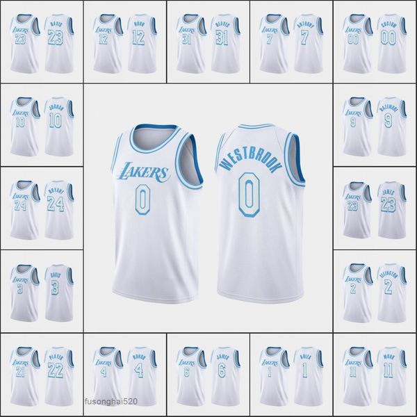 printed custom men los angeleslakersbryantlebronjames carmelo anthony russell westbrook anthony daviscustomcityedition white jersey, Black 
printed custom men los angeleslakersbryantlebronjames carmelo anthony russell westbrook anthony daviscustomcityedition white jersey, Black