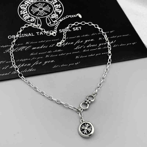 party favor chrome/hearts necklace 925 silver ch crosin personality cross men and women japan south korea simple adjusta
party favor chrome/hearts necklace 925 silver ch crosin personality cross men and women japan south korea simple adjusta