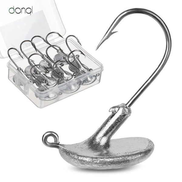 10pcs/box lead head fishing hook for carp accessories barbed tumbler anti-hanging grass crank worm lure hooks
10pcs/box lead head fishing hook for carp accessories barbed tumbler anti-hanging grass crank worm lure hooks