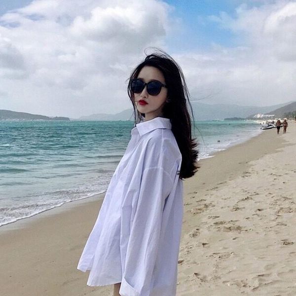 women's blouses & shirts women spring autumn white plain loose oversized female bf korean style blusas pockets my in 2021
women's blouses & shirts women spring autumn white plain loose oversized female bf korean style blusas pockets my in 2021
