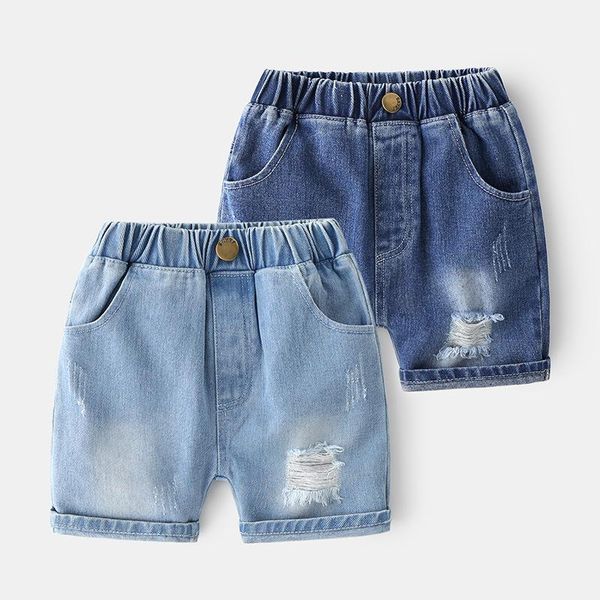 trousers kids summer denim shorts baby boys fashion solid ripped children casual elastic mid waist jeans short pants, Blue
trousers kids summer denim shorts baby boys fashion solid ripped children casual elastic mid waist jeans short pants, Blue