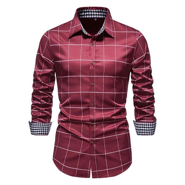 men's casual shirts 2022 plaid long sleeve shirt party dress lapel business eu size, White;black
men's casual shirts 2022 plaid long sleeve shirt party dress lapel business eu size, White;black