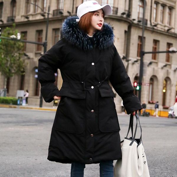women's trench coats korean style women winter jacket 2021 hooded with thicken fur long female coat outwear parka breasted buttons, Tan;black
women's trench coats korean style women winter jacket 2021 hooded with thicken fur long female coat outwear parka breasted buttons, Tan;black