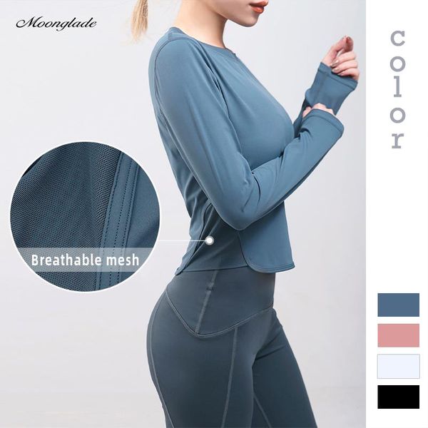 yoga outfit moonglade shirts women long sleeve slim version breathable gym fitness running workout sport t-shirts sports wear
yoga outfit moonglade shirts women long sleeve slim version breathable gym fitness running workout sport t-shirts sports wear
