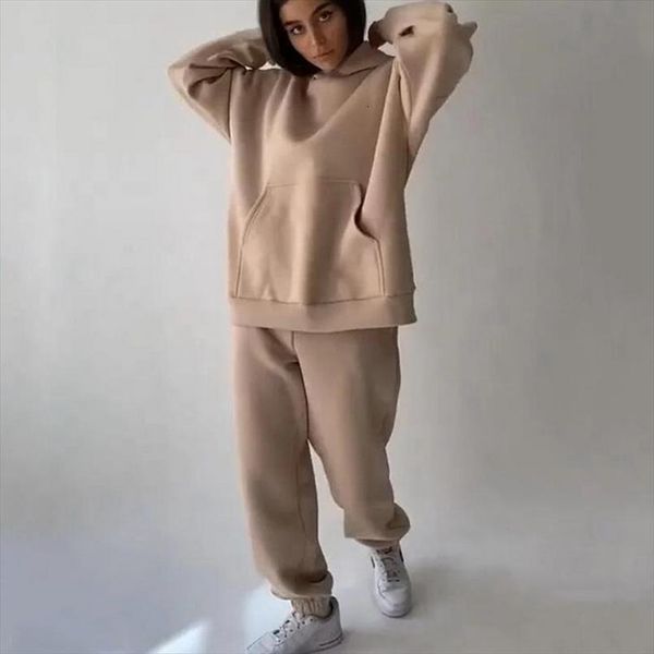 elegant solid sets warm womenpant hoodie sweatshirts and long fashion two piece ladies lace up sweatshirt suits, White
elegant solid sets warm womenpant hoodie sweatshirts and long fashion two piece ladies lace up sweatshirt suits, White