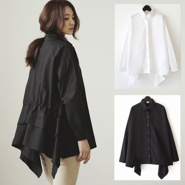 new fashion wrinkled swallow tail long sleeve blouse in autumn and winter cotton loose shirt plus size womens clothing 210421, White
new fashion wrinkled swallow tail long sleeve blouse in autumn and winter cotton loose shirt plus size womens clothing 210421, White