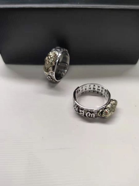s925 sterling silver six character mantra zhaocai value personality taiyin ring gift, Golden;silver
s925 sterling silver six character mantra zhaocai value personality taiyin ring gift, Golden;silver