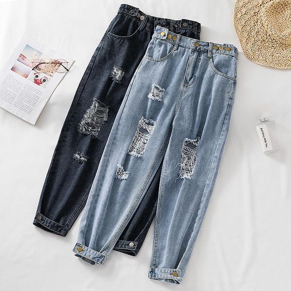 women's jeans plus size s-5xl vintage blue woman high waist femme casual mom harlan broken hole pants vaqueros mujer
women's jeans plus size s-5xl vintage blue woman high waist femme casual mom harlan broken hole pants vaqueros mujer